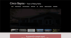 Desktop Screenshot of cincobayou.com