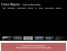 Tablet Screenshot of cincobayou.com